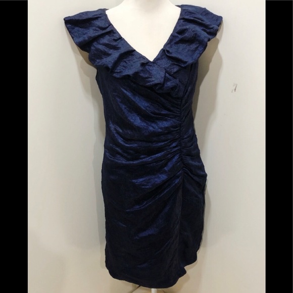 R&M Richards Gathered Dress Party Evening size 6 - Picture 2 of 10